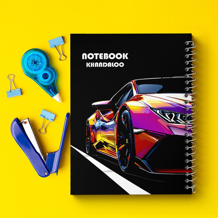 دفتر طراحی 50 برگ خندالو طرح لامبورگینی (Lamborghini) کد N7536