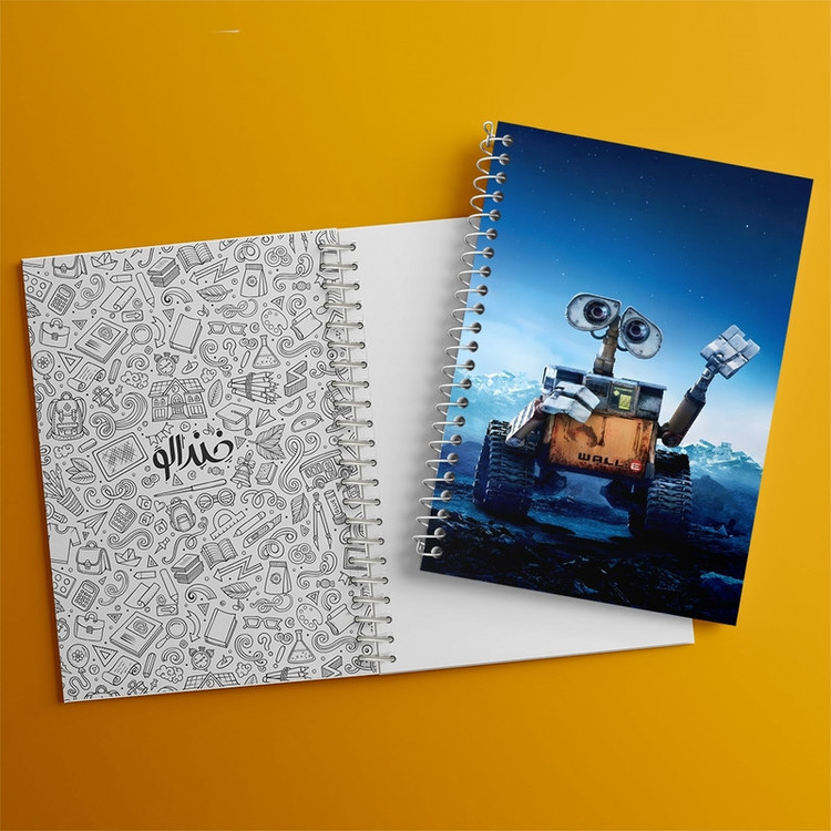 دفتر طراحی 50 برگ خندالو طرح وال ای (WALL-E) کد F1377