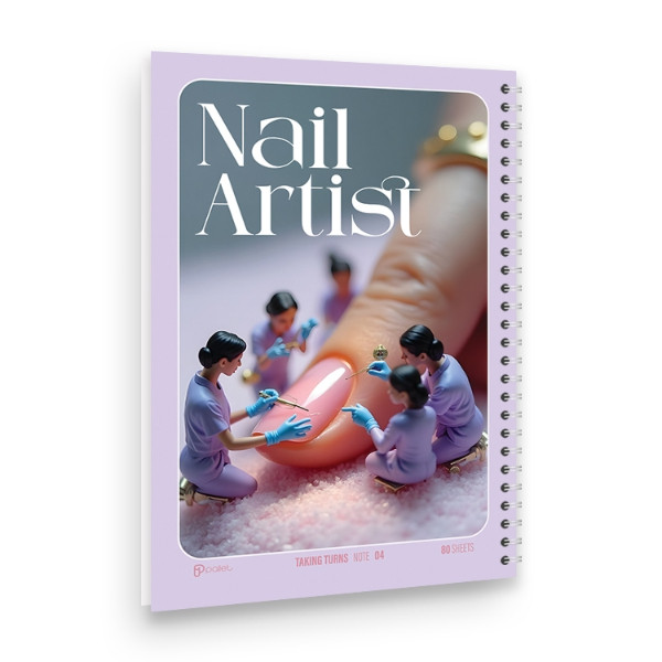 دفتر نوبت‌دهی 80 برگ مدل Nail Artist پالت