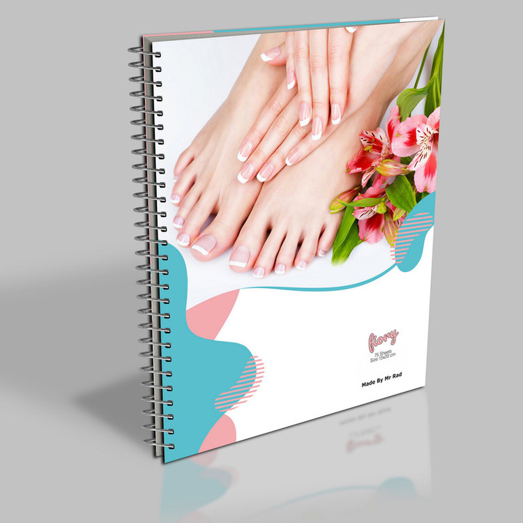 دفتر یادداشت مستر راد مدل نوبت دهی خدمات ناخن طرح مانیکور کد Beauty 2267