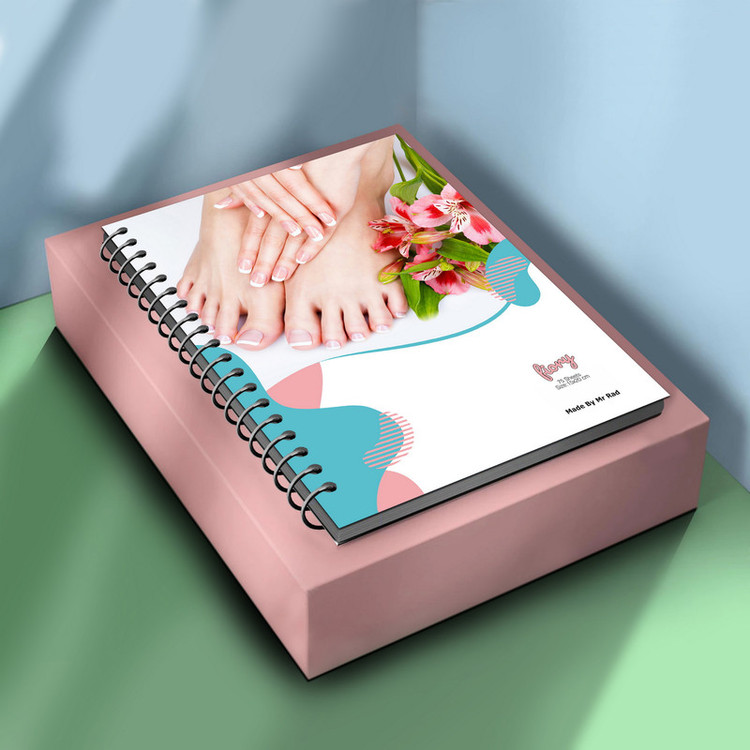 دفتر یادداشت مستر راد مدل نوبت دهی خدمات ناخن طرح مانیکور کد Beauty 2267
