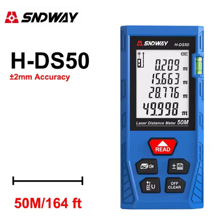 متر لیزری سندوی مدل H-DS50 برد 50 متر