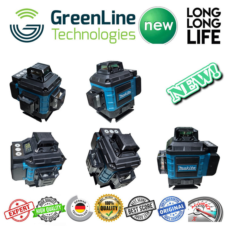 تراز لیزری مدل نور سبز ترکیبی 16 لاین کد Makita 16-4