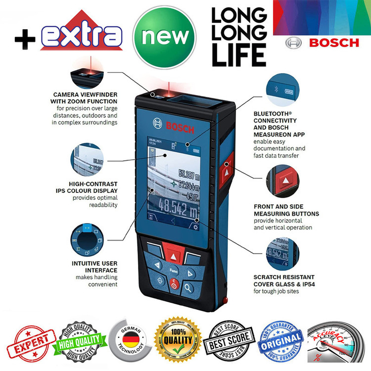 متر لیزری بوش مدل GLM 100-25 C ح