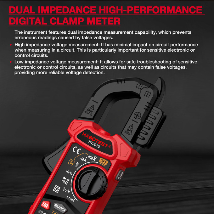 مولتی متر کلمپی هابوتست مدل HT207D