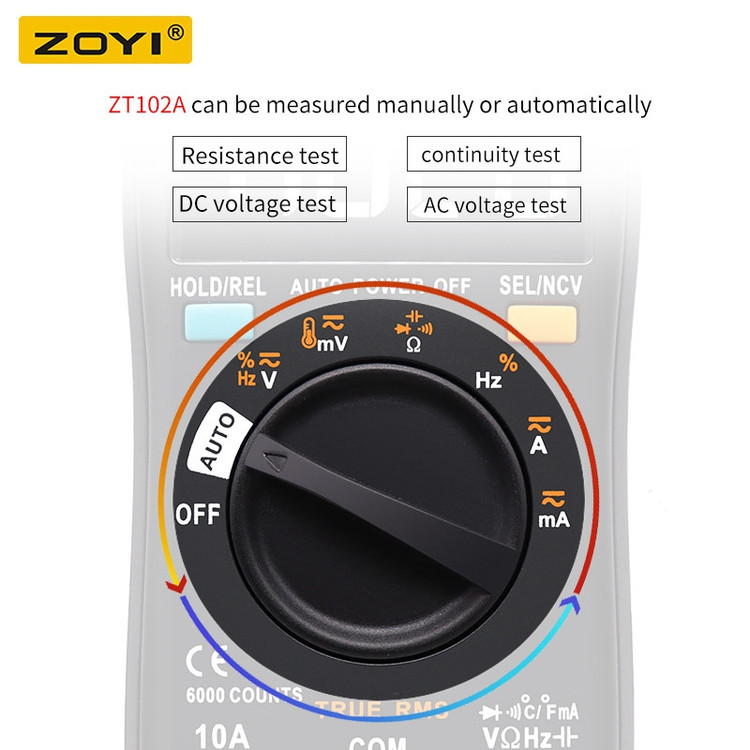 مولتی متر دیجیتال زویی مدل ZT102A