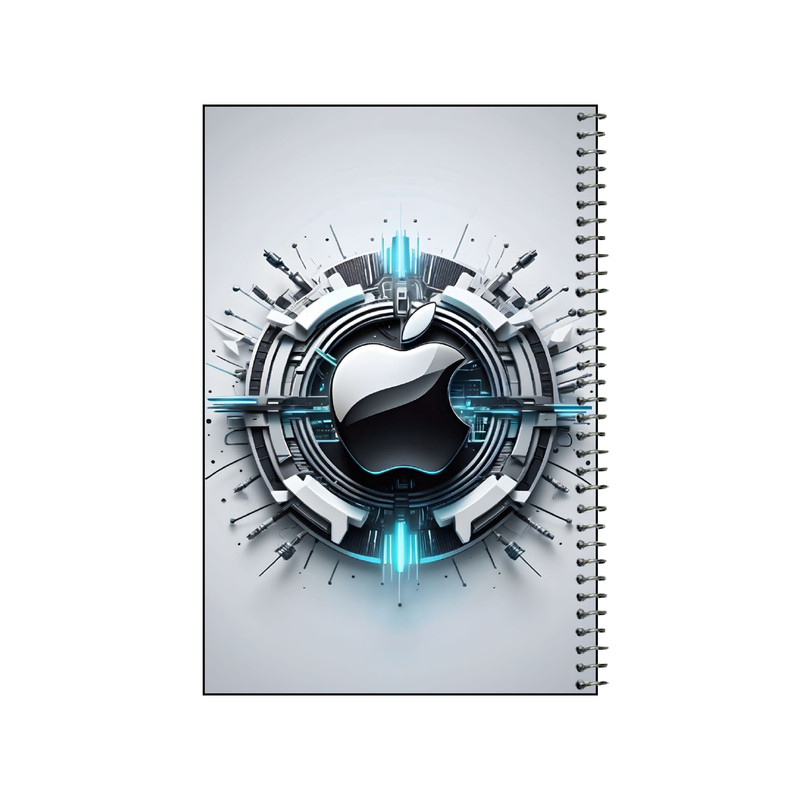 دفتر نقاشی 50 برگ سیمی مدل apple کد v1