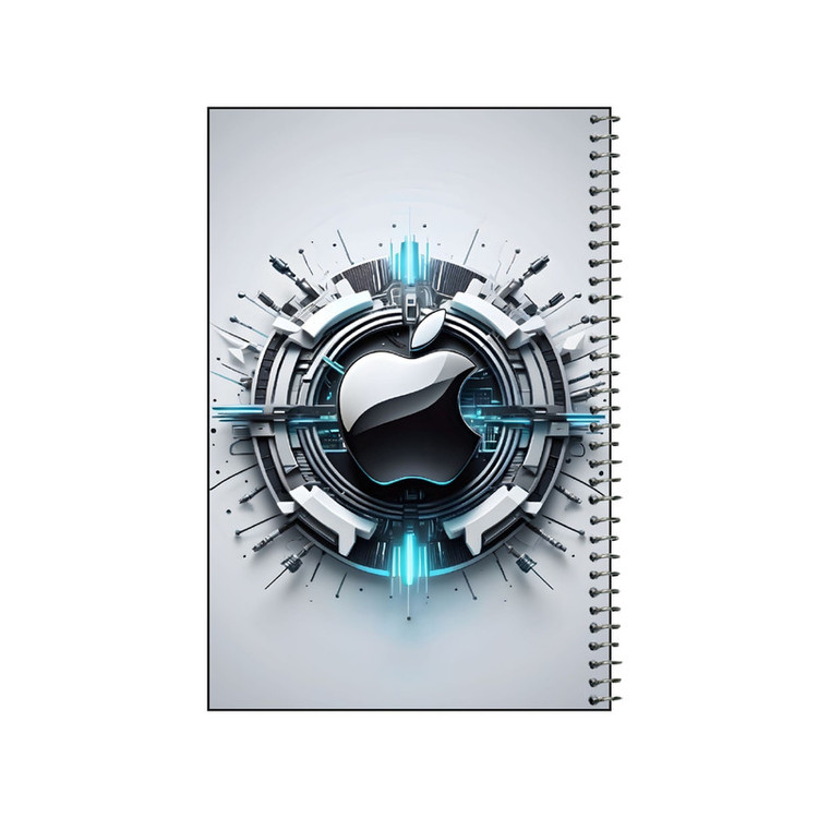 دفتر نقاشی 50 برگ سیمی مدل apple کد v1