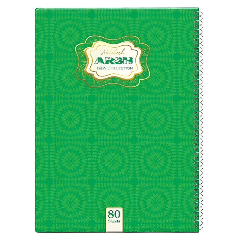 دفتر مشق 80 برگ عرش مدل مجلد کد 108681