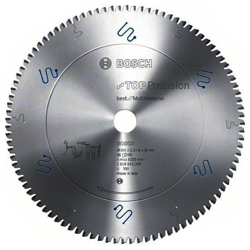 تیغ اره فارسی بر بوش مدل مولتی متریال  TOP Precision - 305MM