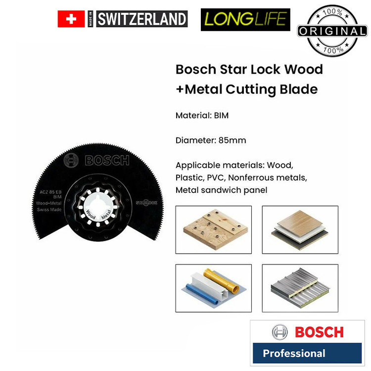 تیغ اره همه کاره بوش مدل Box Starlock 2608664131 مجموعه 5 عددی