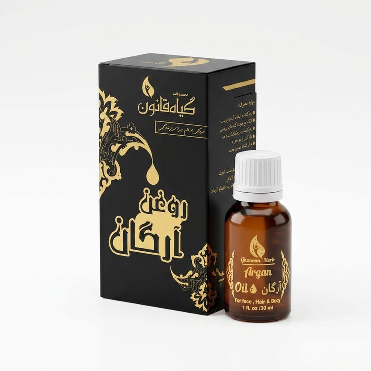 روغن آرگان نرمکننده و لطافتبخش گیاه قانون مدل 01 مناسب برای انواع مو حجم 18 میلیلیتر