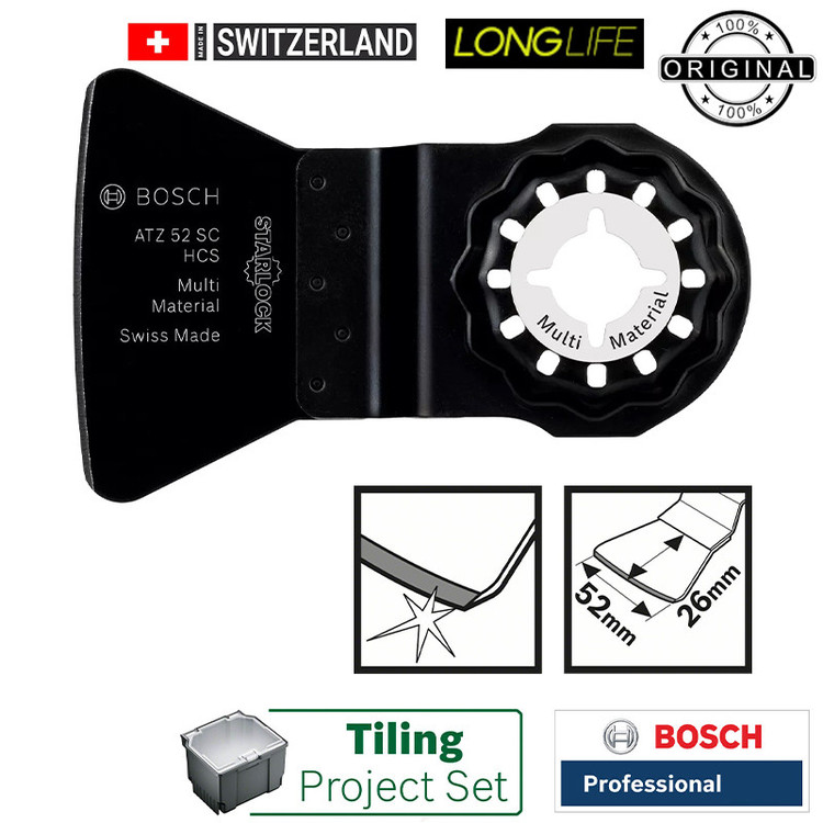 تیغ اره همه کاره بوش مدل Starlock 5 project set مجموعه 5 عددی