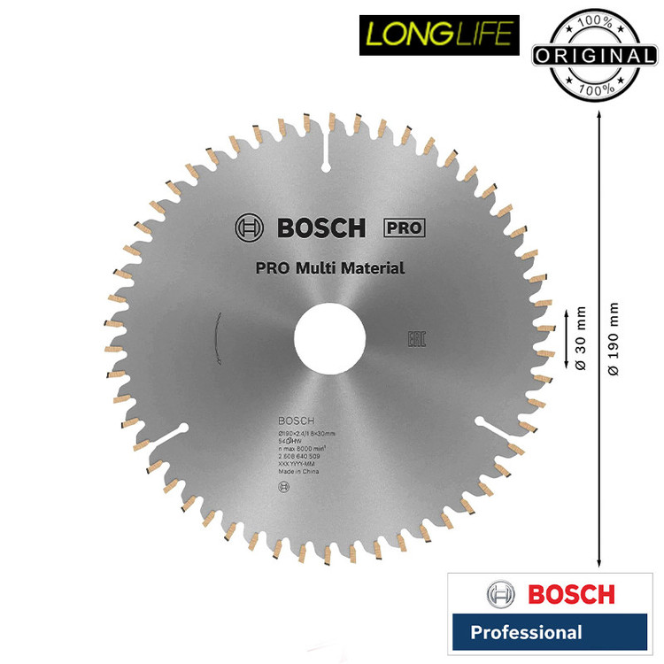 تیغ اره سینی چند منظوره بوش مدل PRO Multi Material - 190 MM