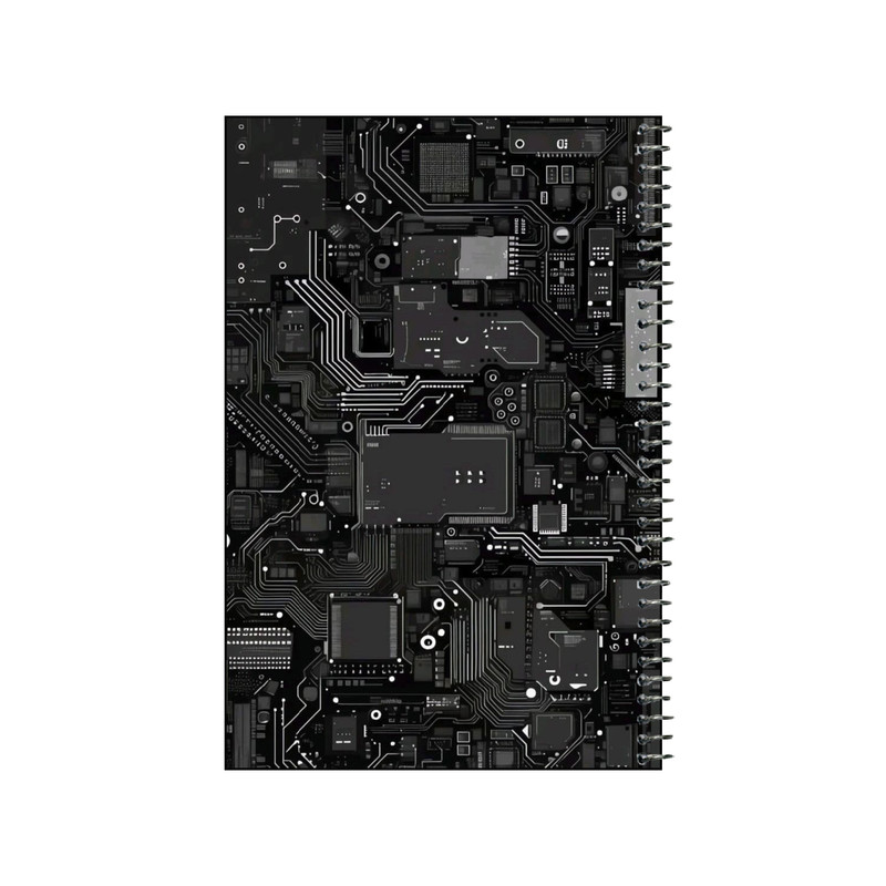 دفتر نقاشی 50 برگ سیمی مدل برد الکترونیک کد v1