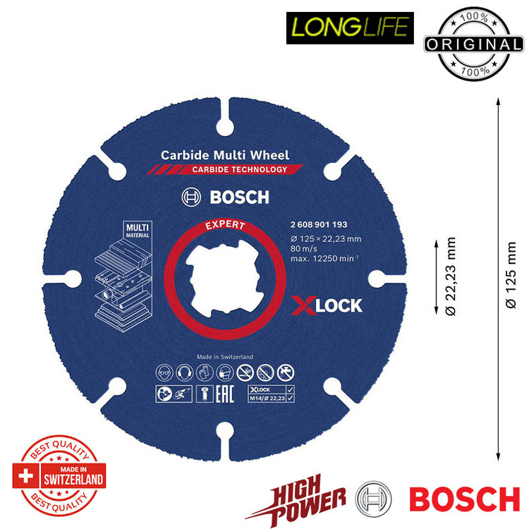 صفحه برش دیسکی بوش مدل مولتی متریال کد 125 MM