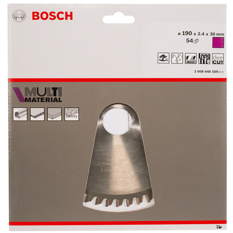 تیغ اره سینی بوش مدل Multimaterial 190 MM