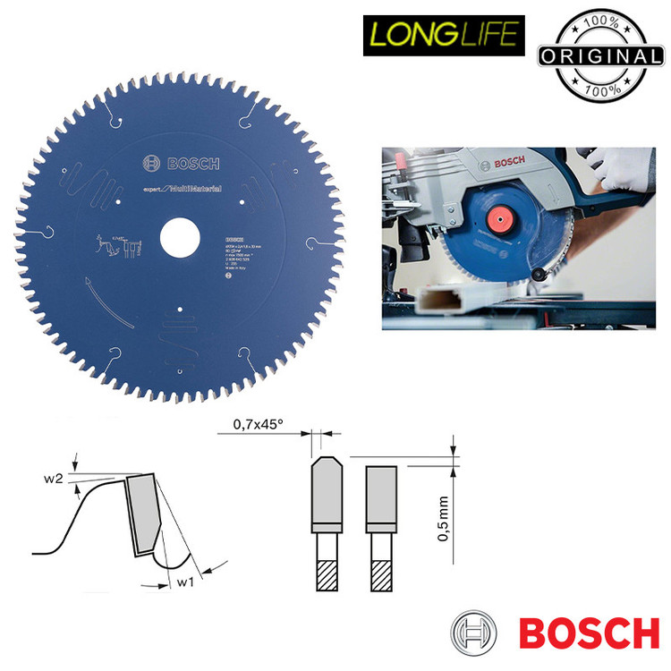 تیغ اره گرد بوش مدل حرفه ای Expert For Multimaterial - 254mm