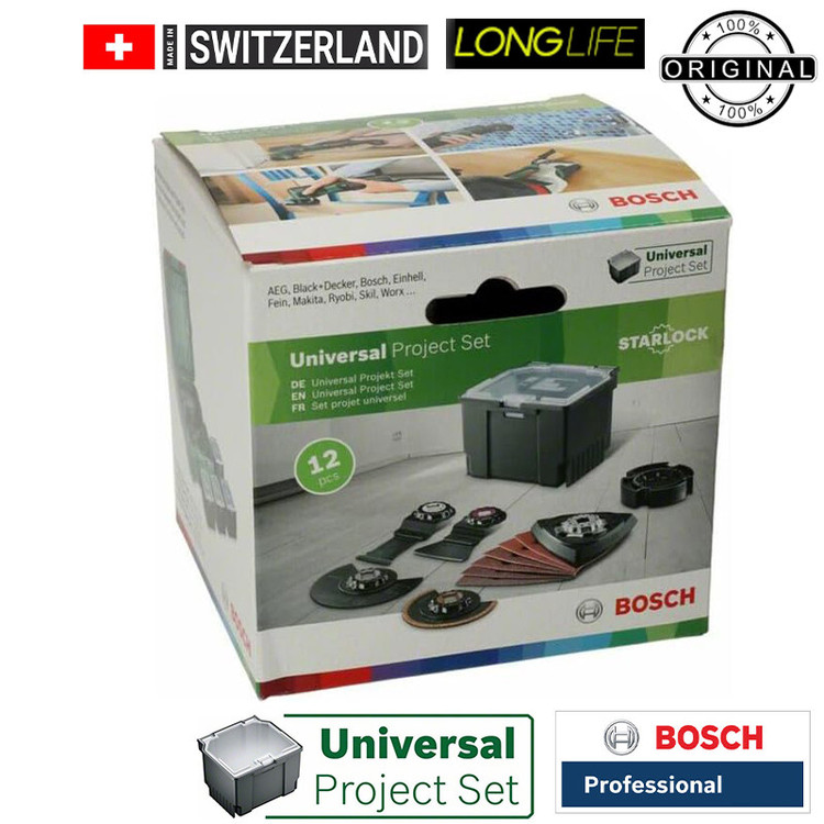 تیغ اره همه کاره بوش مدل Universal Project set Professional مجموعه 12 عددی