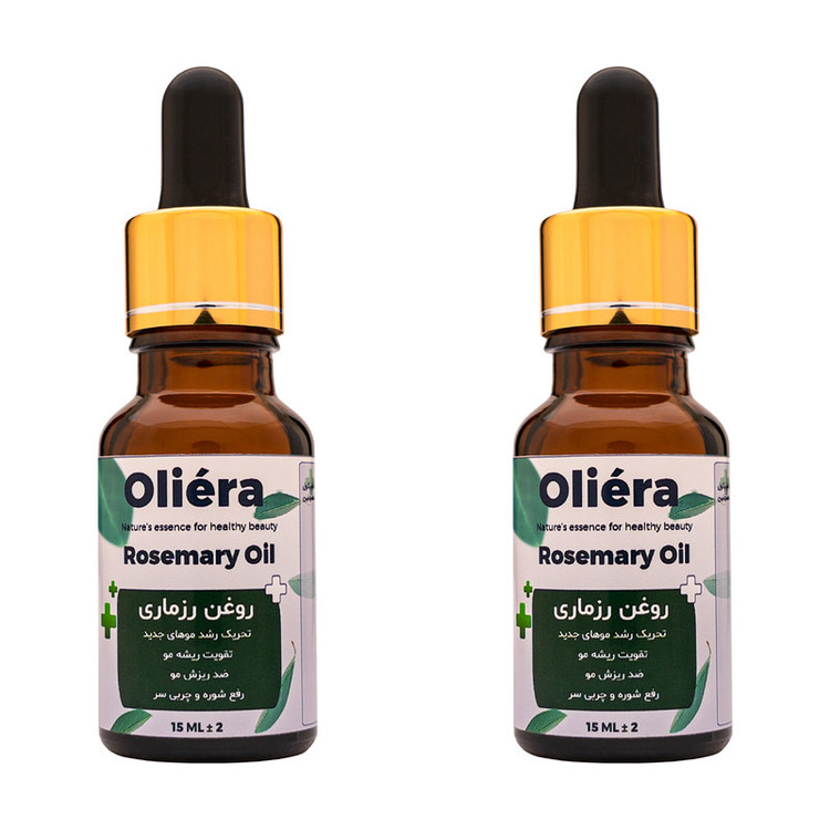 روغن مو اُلیئرا مدل رزماری کد +A حجم 15 میلی لیتر بسته 2 عددی