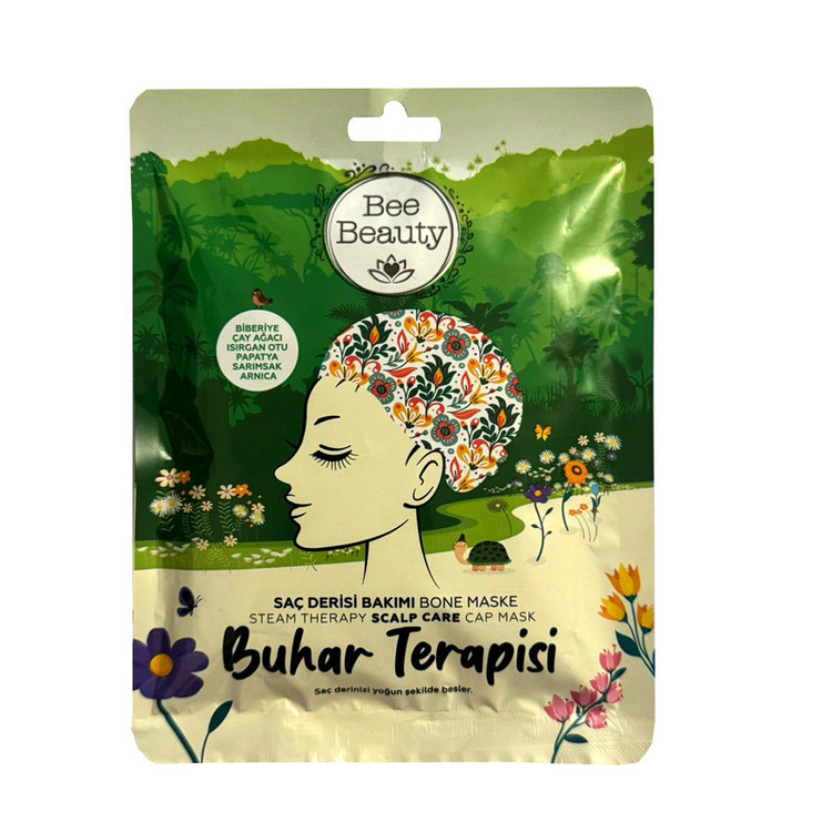 ماسک مو بخارتراپی تقویت کننده بی بیوتی مدل درخت چای و بابونه مناسب برای انواع مو حجم 50 میلی لیتر