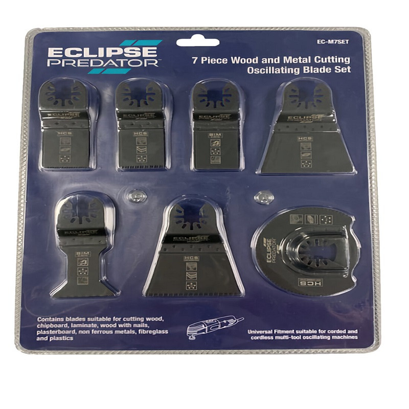 تیغه فرز همه کاره اکلیپس مدل EC-M7SET مجموعه 7 عددی