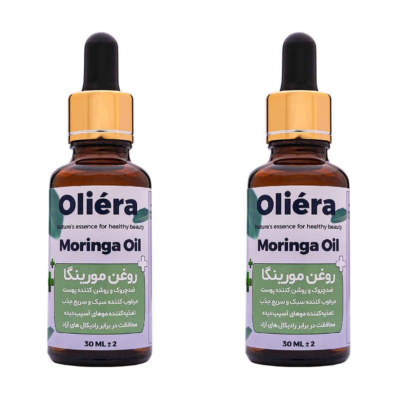 روغن مو اُلیئرا مدل مورینگا کد +M حجم 30 میلی لیتر بسته 2 عددی
