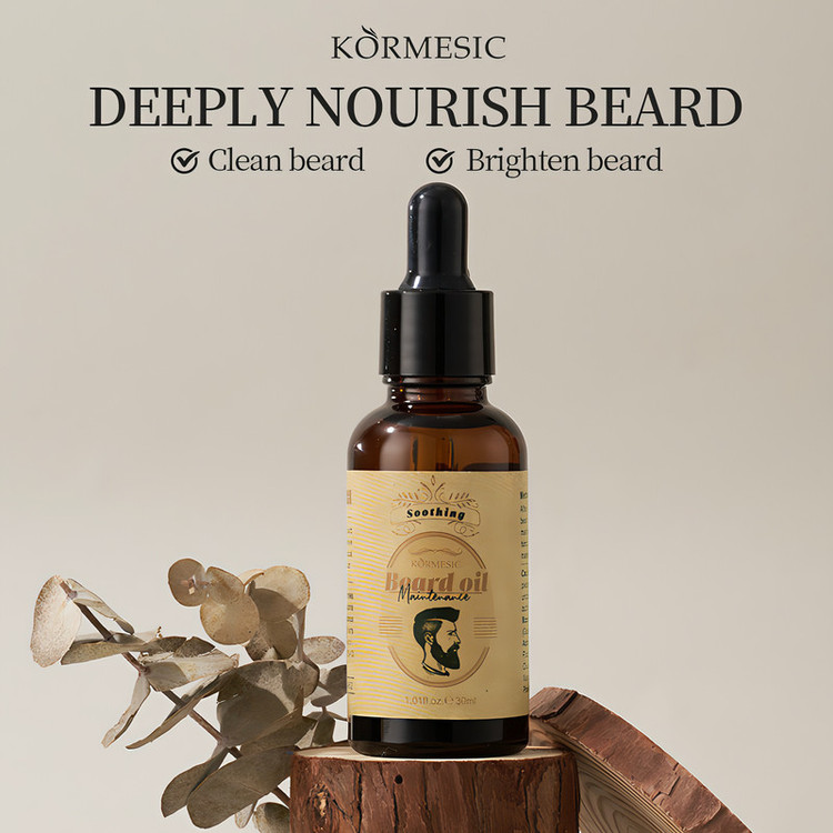 روغن تقویت کننده ریش و سبیل کورمسیک مدل دانه آجیل حجم 30 میلی لیتر