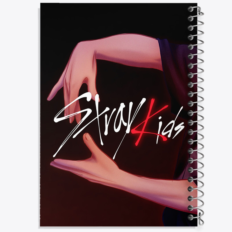 دفتر مشق 100 برگ خندالو طرح استری کیدز (Stray Kids) کد F1997