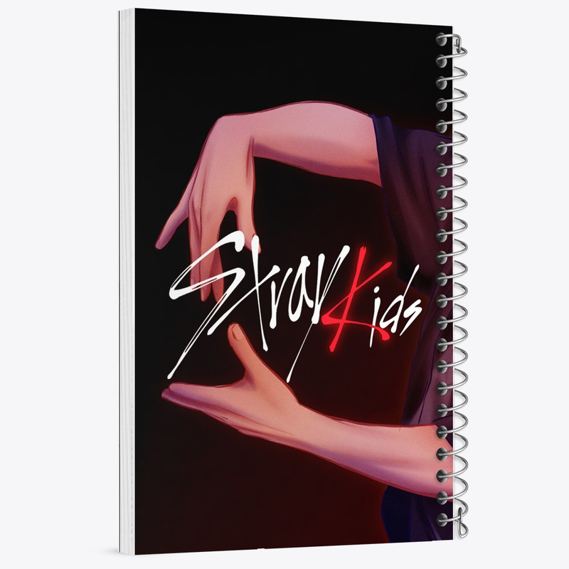 دفتر مشق 100 برگ خندالو طرح استری کیدز (Stray Kids) کد F1997