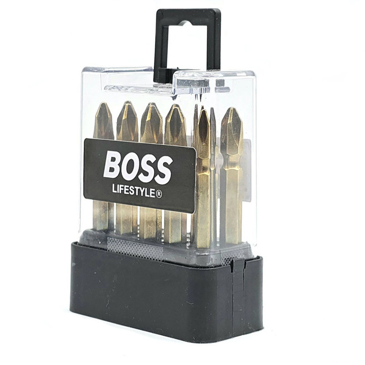 نوک پیچ گوشتی دو سر چهار سو باس مدل ph2-65MM مجموعه 10 عددی