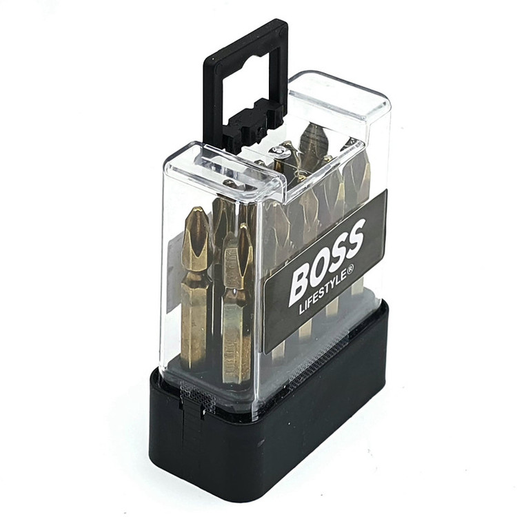 نوک پیچ گوشتی دو سر چهار سو باس مدل ph2-65MM مجموعه 10 عددی