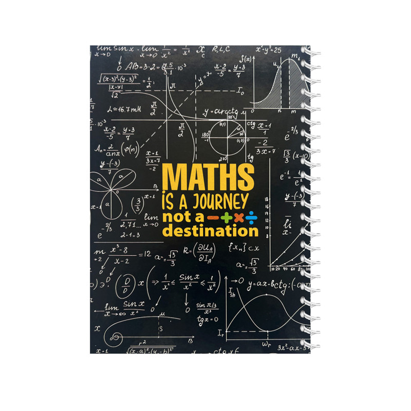 دفتر مشق 160 برگ پاپکو مدل MATHS کد PN-6177