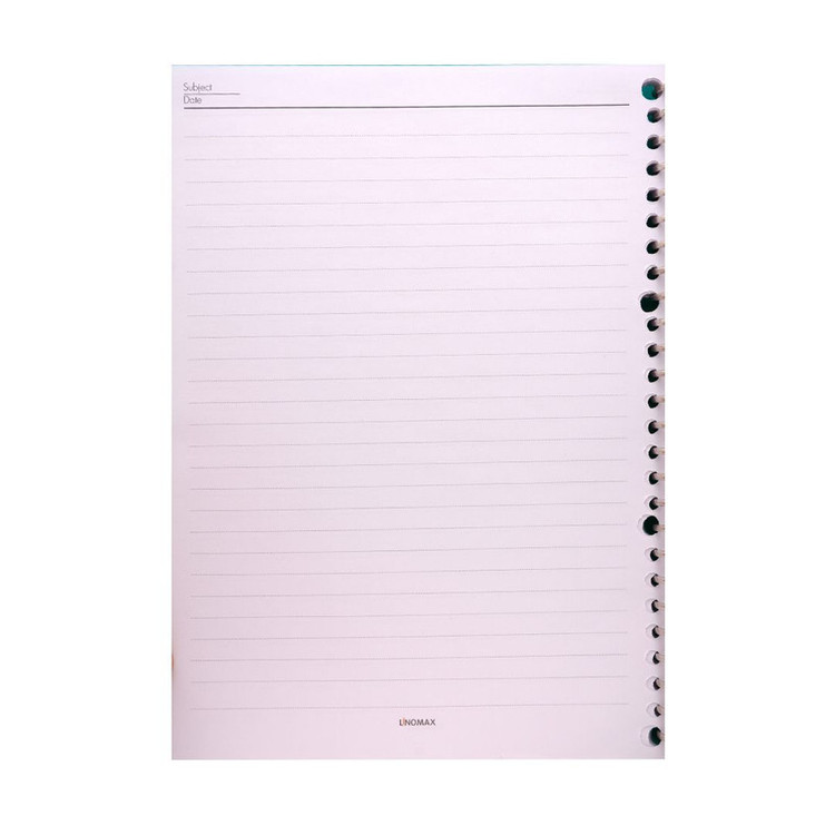 دفترکلاسوری 100 برگ لینومکس مدل قفل فلز کد LN-RS100