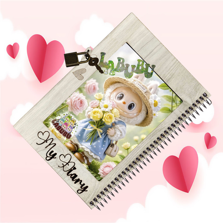 دفتر خاطرات 60 برگ طرح لبوبو مدل labubu 003