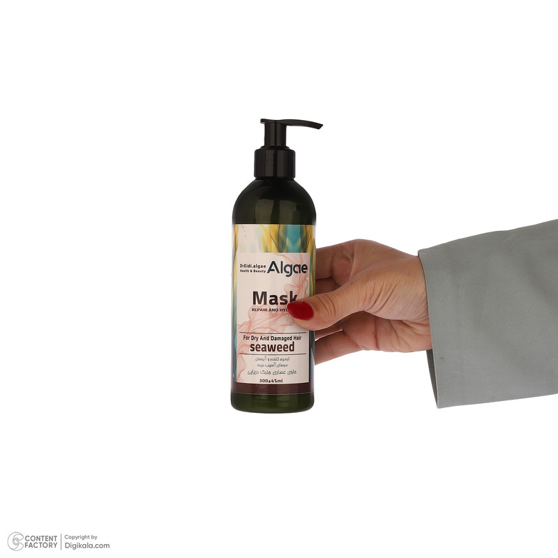 ماسک ترمیم کننده مو دکتر عیدی آلگا مدل Seaweed مناسب برای موهای خشک و آسیب دیده حجم 300 میلیلیتر