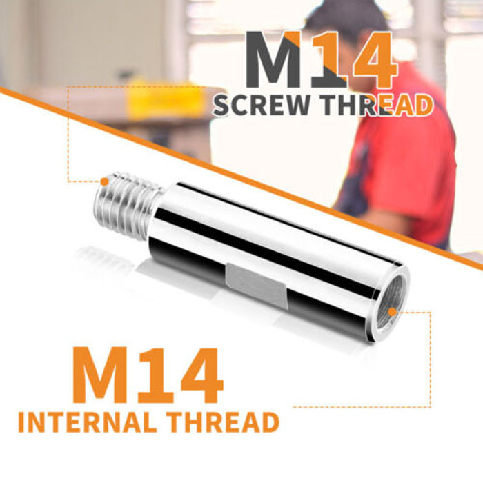 رابط افزایش طول شفت مینی فرز رزوه مدل M14 کد 110mm