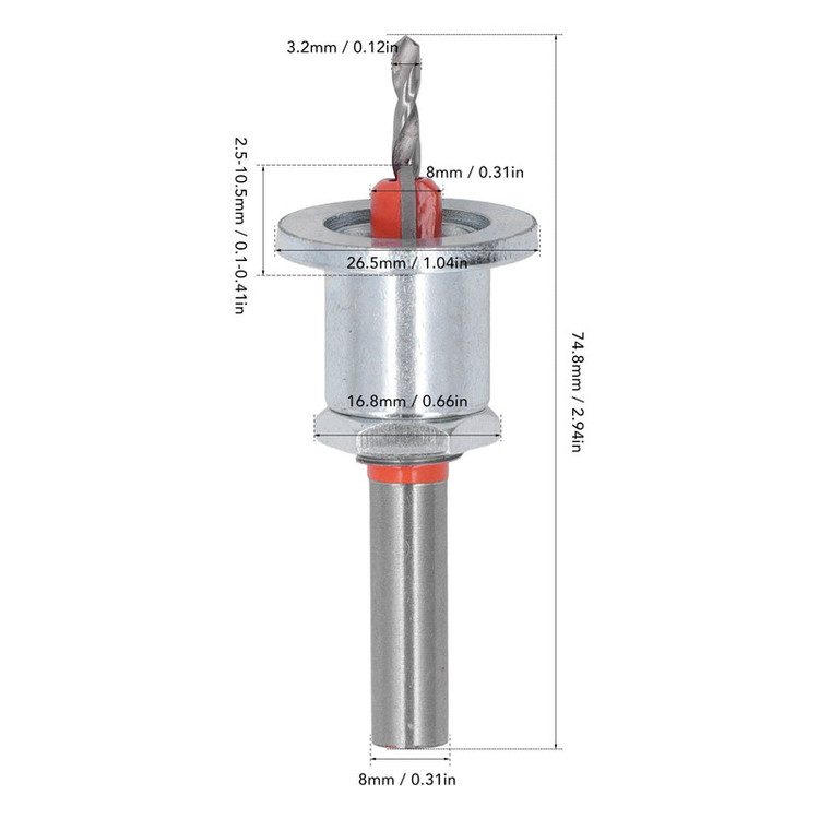 مته خزینه مدل adjustable depth