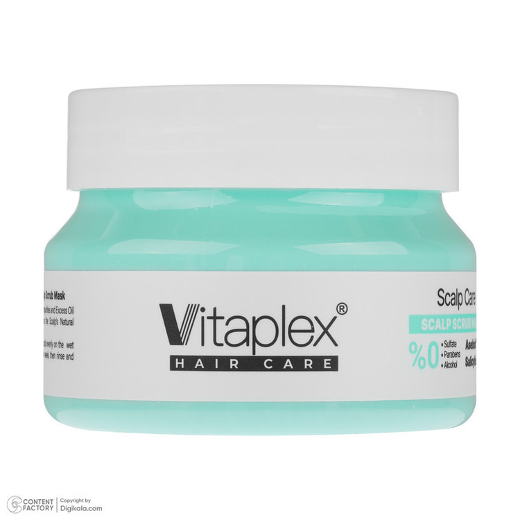ماسک اسکراب مو ویتاپلکس مدل Scalp Care مناسب برای موهای چرب و دارای شوره وزن 295 گرم