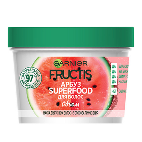 ماسک مو گارنیه مدل سوپر فود حجم 390 میلی لیتر