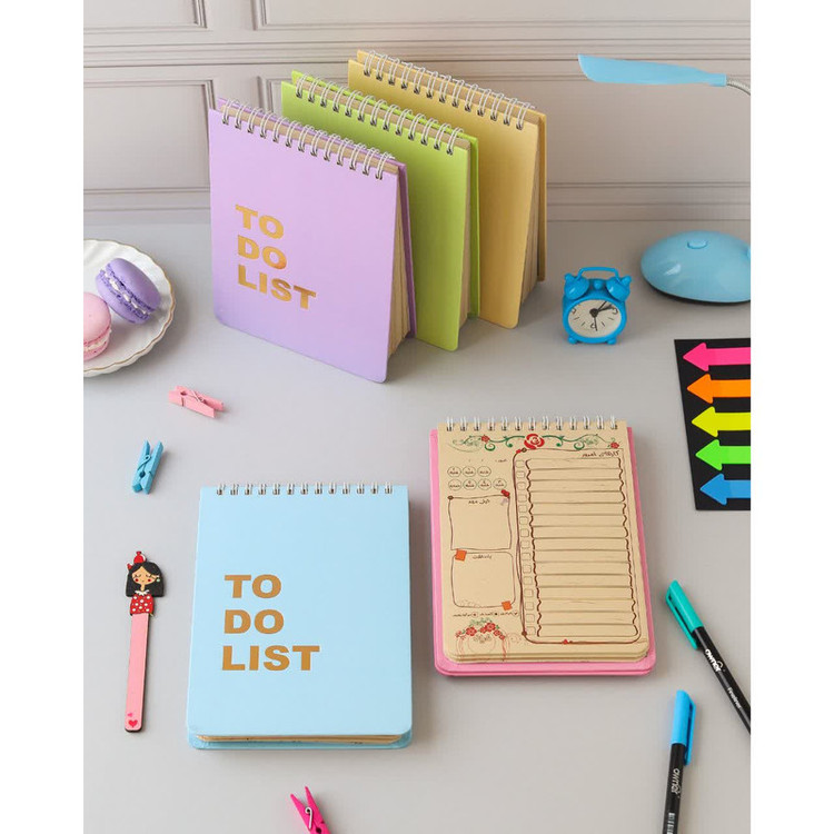 دفتر برنامه ریزی 60 برگ دایان مدل to do list کد ۳۵۵ مجموعه 3 عددی