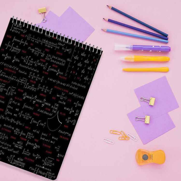 دفتر شطرنجی 100 برگ کارنیکا طرح ریاضیات Mathematics کد 99388