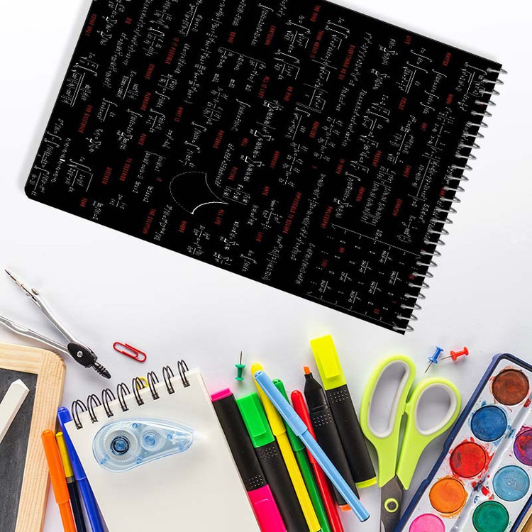 دفتر شطرنجی 100 برگ کارنیکا طرح ریاضیات Mathematics کد 99388