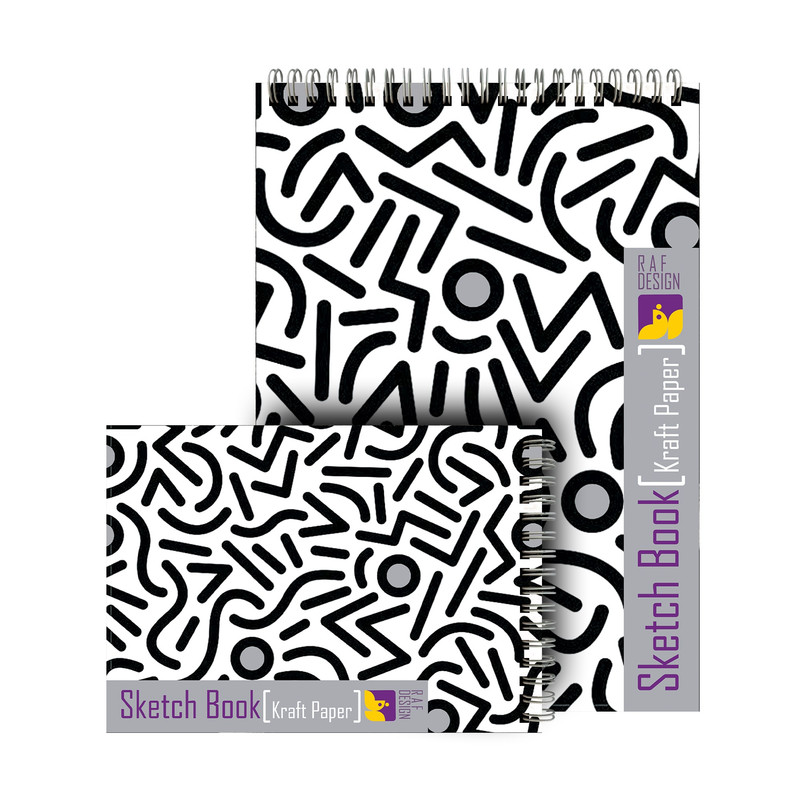دفتر طراحی 80 برگ مدل کرافت کد 6 مجموعه 2 عددی