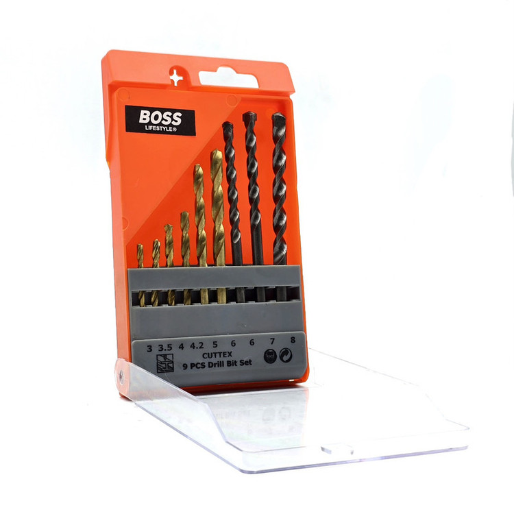 مته باس مدلDrill Bit Set مخصوص چوب ودیوار مجموعه 9 عددی