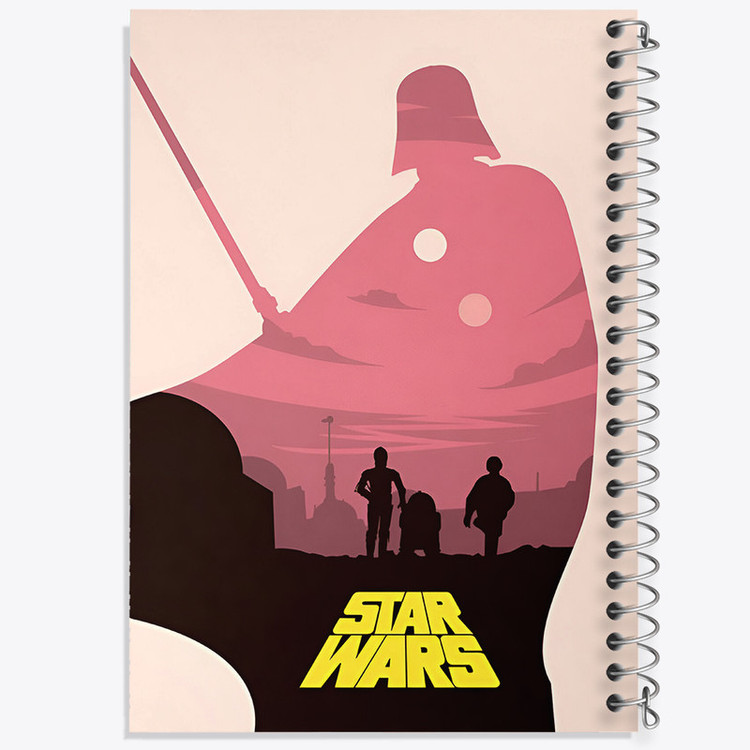 دفتر مشق 100 برگ خندالو طرح جنگ ستارگان (Star Wars) کد N3248