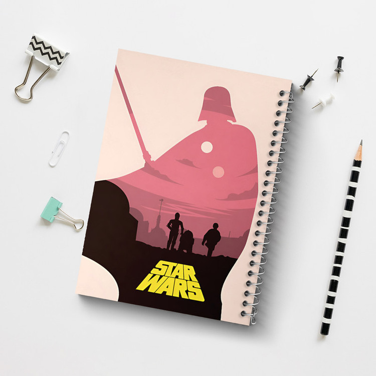دفتر مشق 100 برگ خندالو طرح جنگ ستارگان (Star Wars) کد N3248