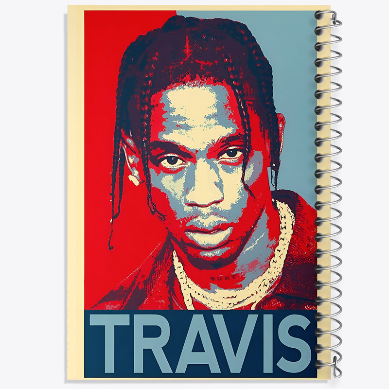 دفتر مشق 100 برگ خندالو طرح تراویس (Travis) کد F6482
