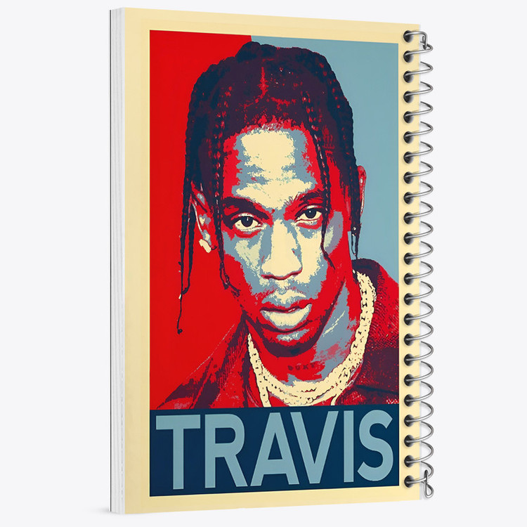 دفتر مشق 100 برگ خندالو طرح تراویس (Travis) کد F6482