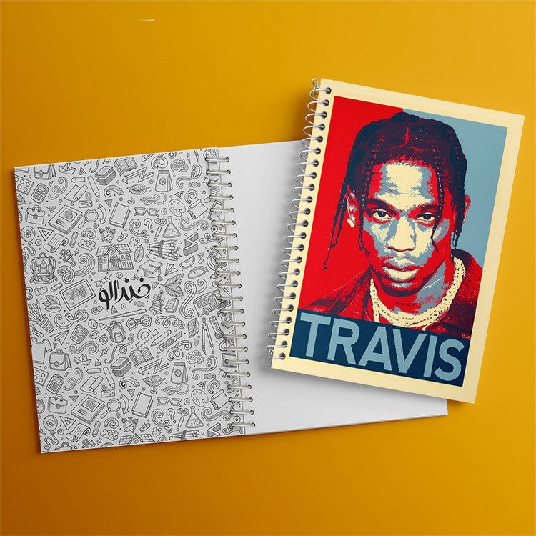 دفتر مشق 100 برگ خندالو طرح تراویس (Travis) کد F6482